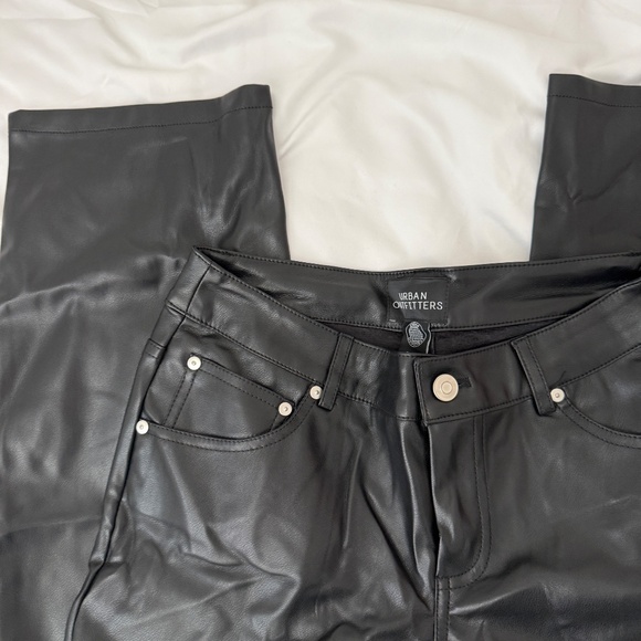 urban outfitters faux leather pants size 26 details: -mid rise -NWOT - Picture 3 of 3